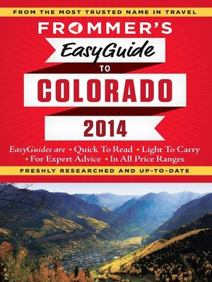 cover image of Frommer's EasyGuide to Colorado 2014